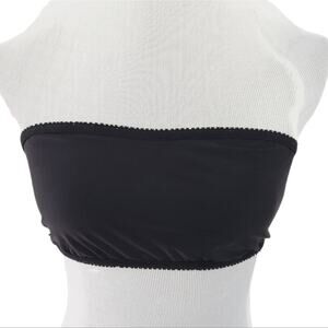 Vintage Fashion Forms Bandeau Bra Medium Wireless Black